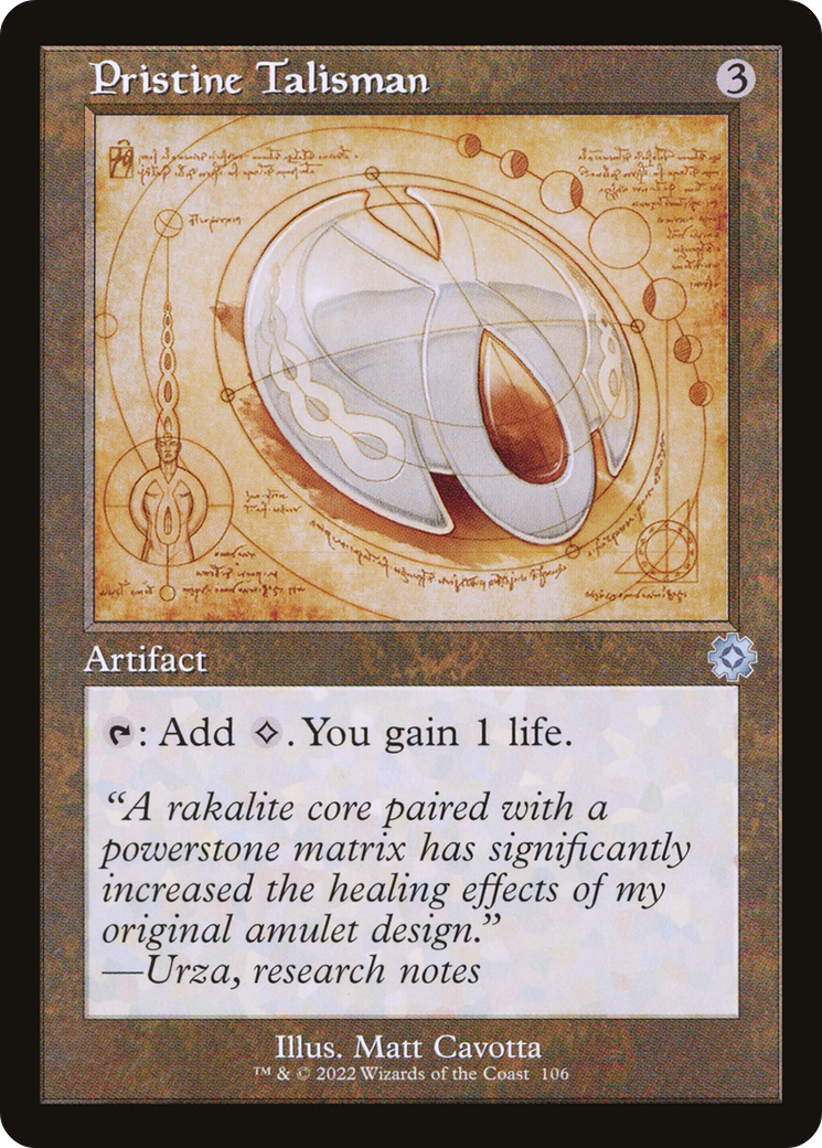 Pristine Talisman (Schematic) (BRR-106) [The Brothers' War Retro Artifacts] Foil