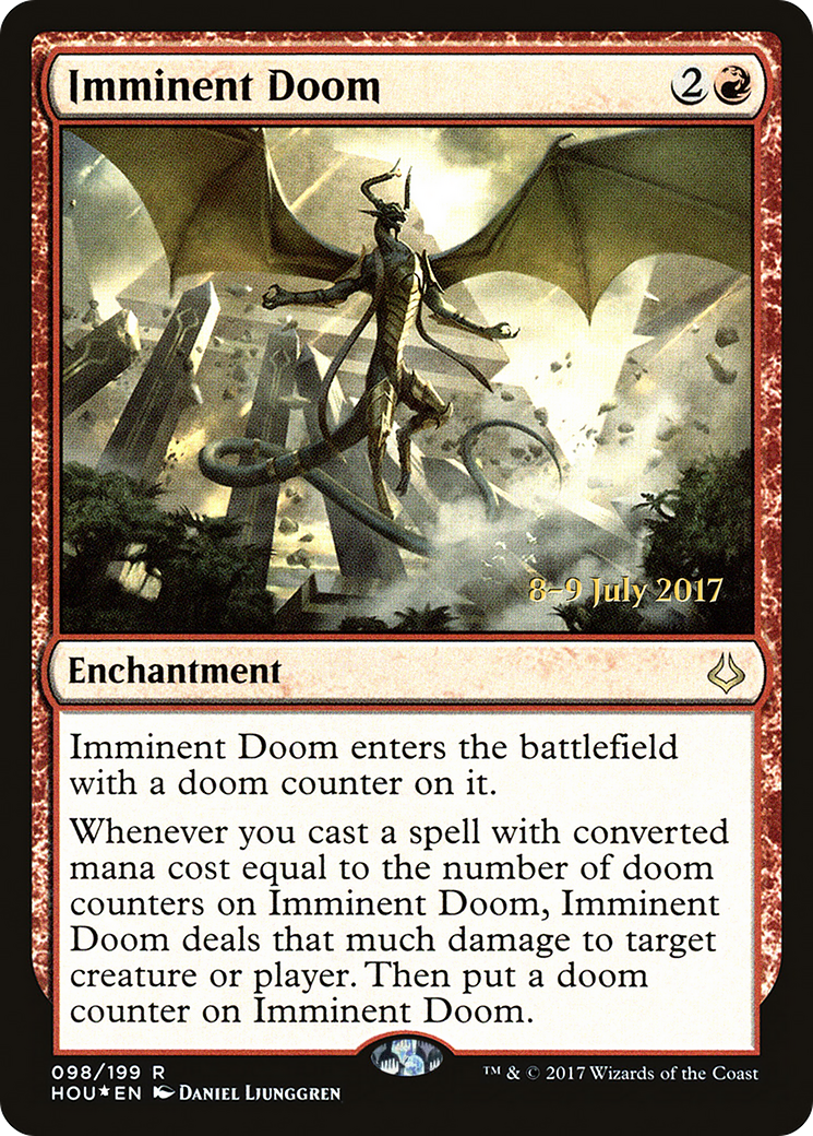 Imminent Doom (PRE-098) [Hour of Devastation Promos] Foil