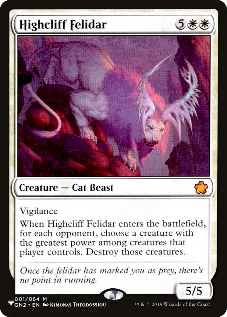 Highcliff Felidar (LIST-001/064) [The List]