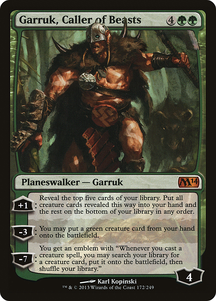 Garruk, Caller of Beasts (M14-172) [Magic 2014]