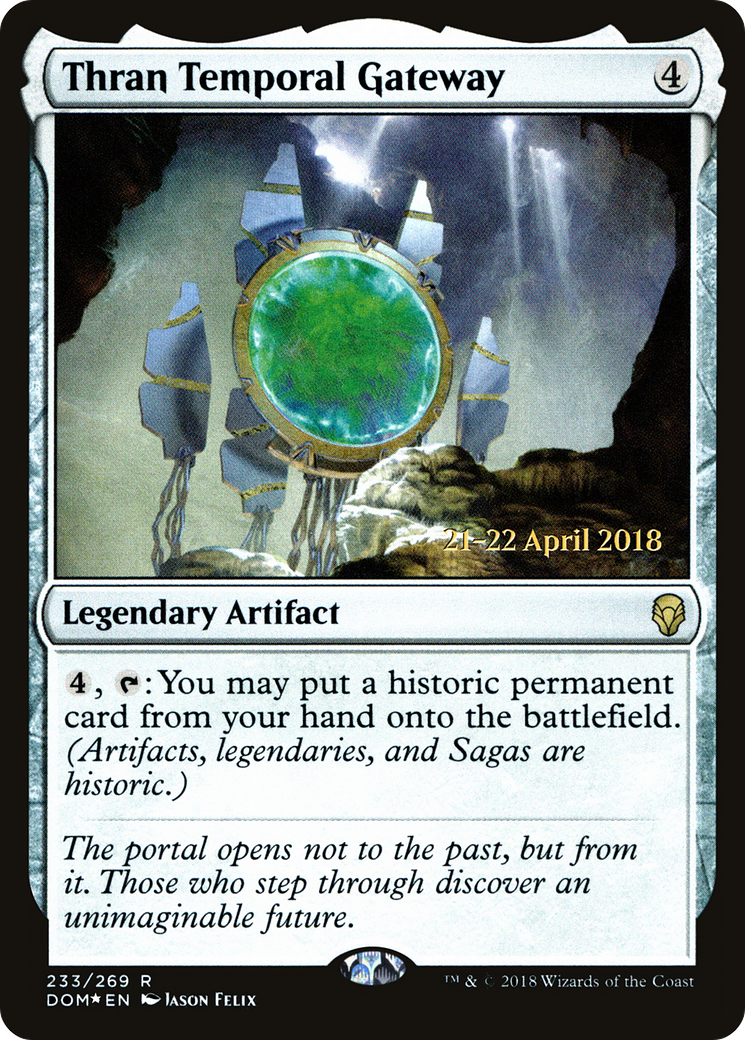 Thran Temporal Gateway (PRE-233) [Dominaria Promos] Foil