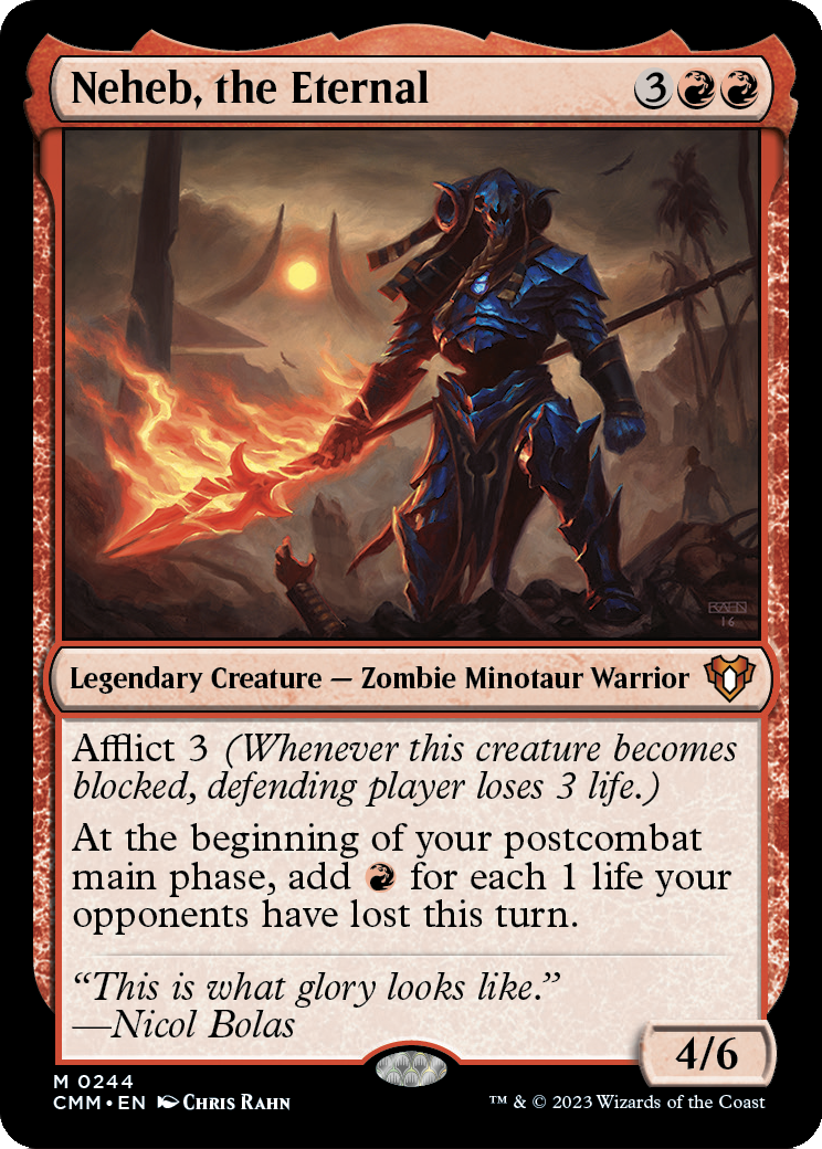 Neheb, the Eternal (CMM-244) [Commander Masters] Foil