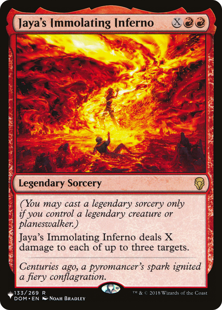 Jaya's Immolating Inferno (LIST-133/269) [The List]