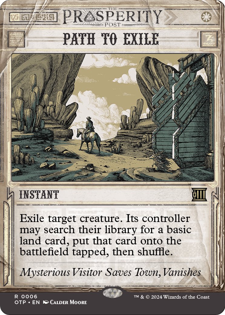 Path to Exile (OTP-006) (Showcase) (Borderless) [Breaking News] Foil