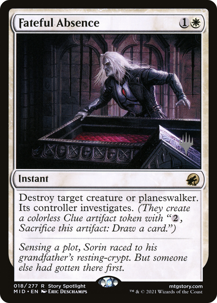 Fateful Absence (PPMID-018) [Promo Pack: Innistrad: Midnight Hunt Promos]
