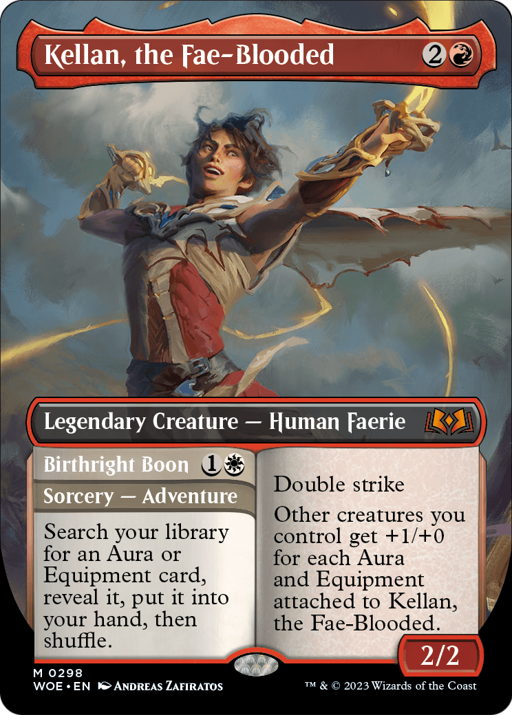 Kellan, the Fae-Blooded (Borderless) (WOE-298) [Wilds of Eldraine]