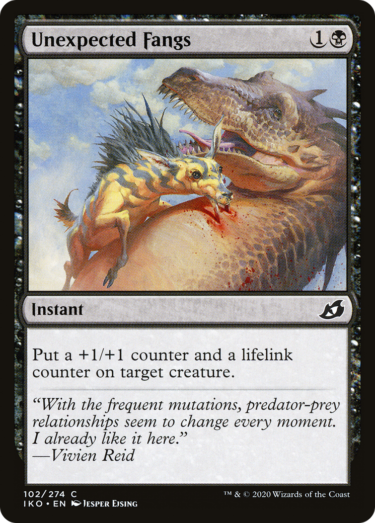 Unexpected Fangs (IKO-102) [Ikoria: Lair of Behemoths]