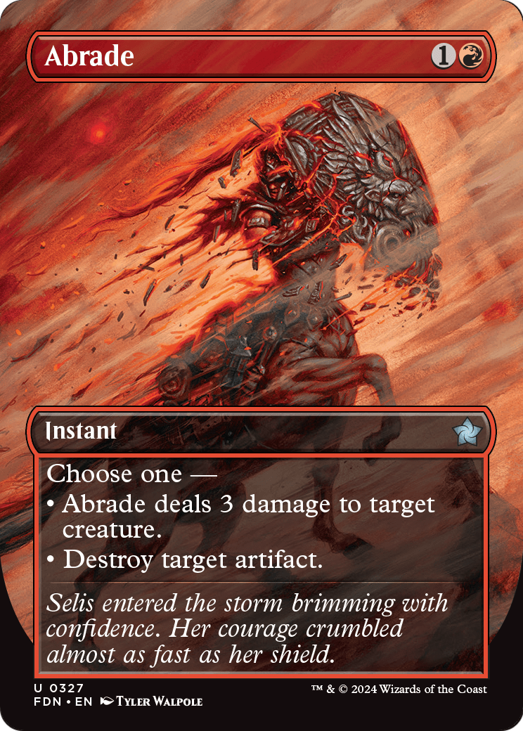 Abrade (Borderless) (FDN-327) [Foundations] Foil