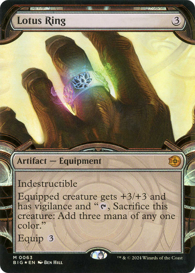Lotus Ring (Showcase) (Raised Foil) (BIG-063) [The Big Score] Foil