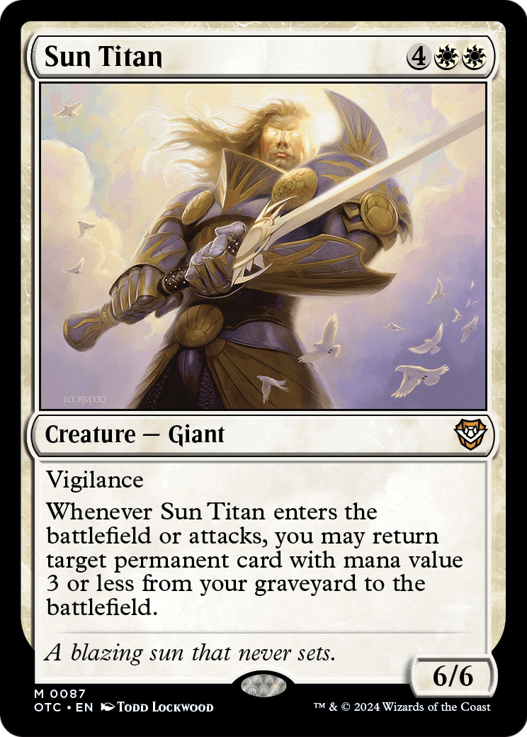 Sun Titan (OTC-087) [Outlaws of Thunder Junction Commander]