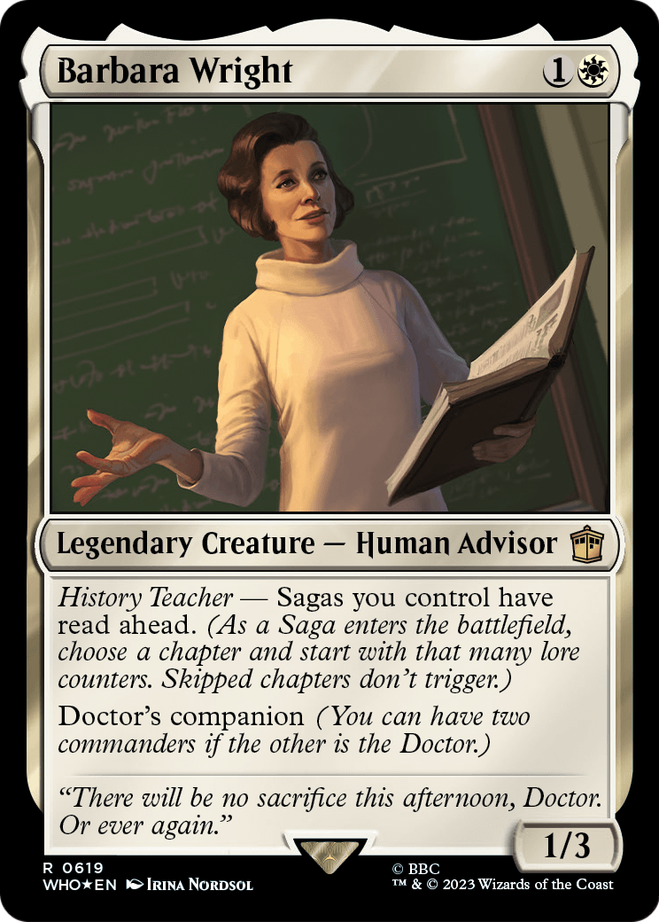 Barbara Wright (Surge Foil) (WHO-619) [Doctor Who] Foil