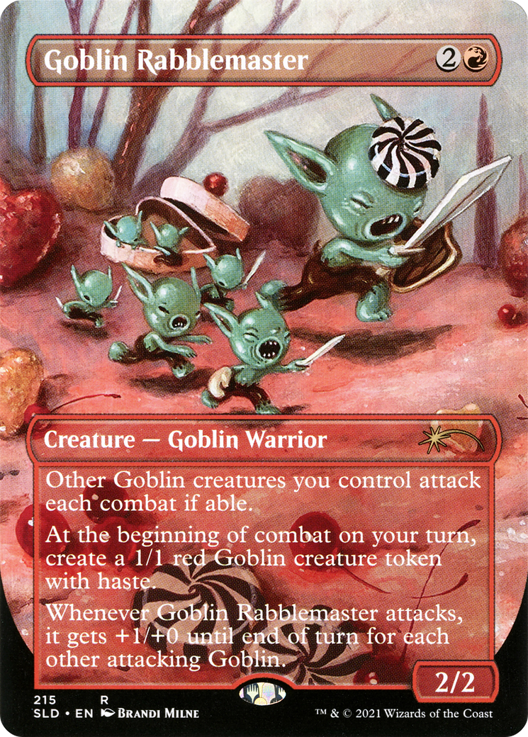 Goblin Rabblemaster (SLD-215) (Borderless) [Secret Lair Drop]