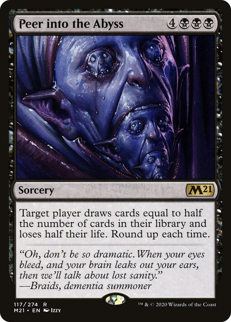 Peer into the Abyss (M21-117) [Core Set 2021] Foil
