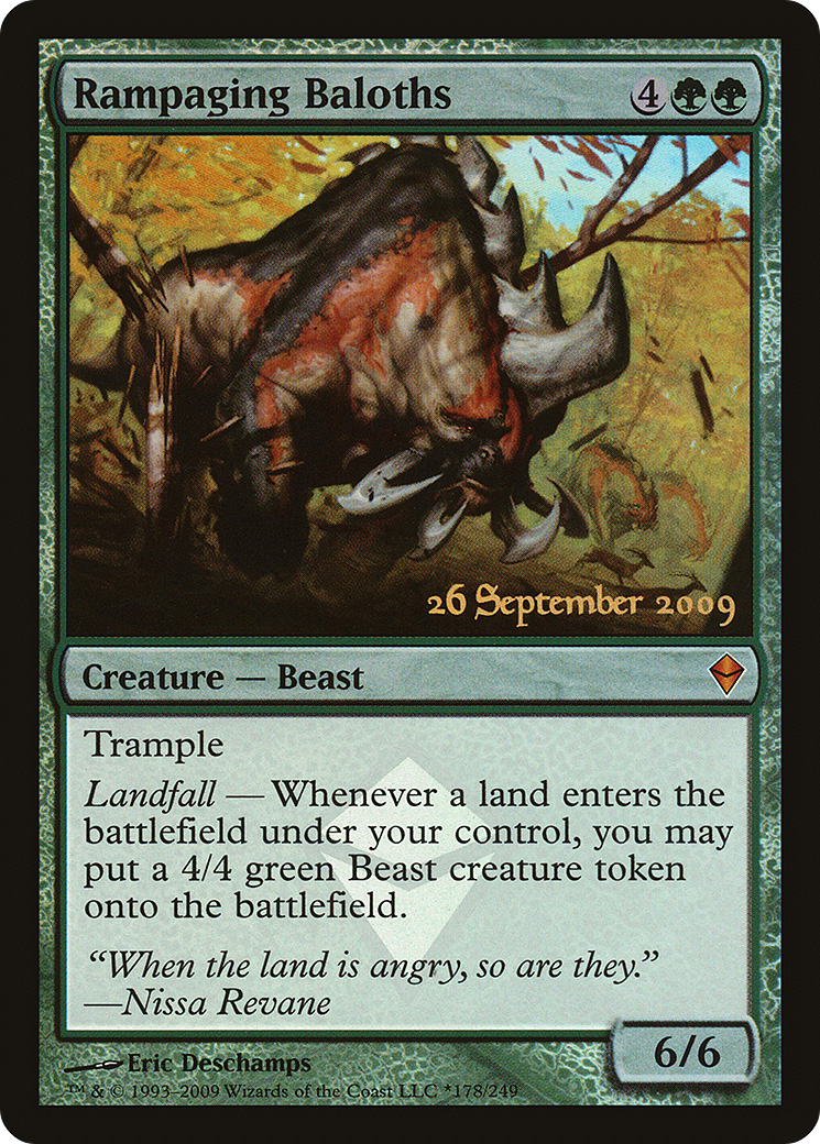 Rampaging Baloths (PRE-178) [Zendikar Promos] Foil