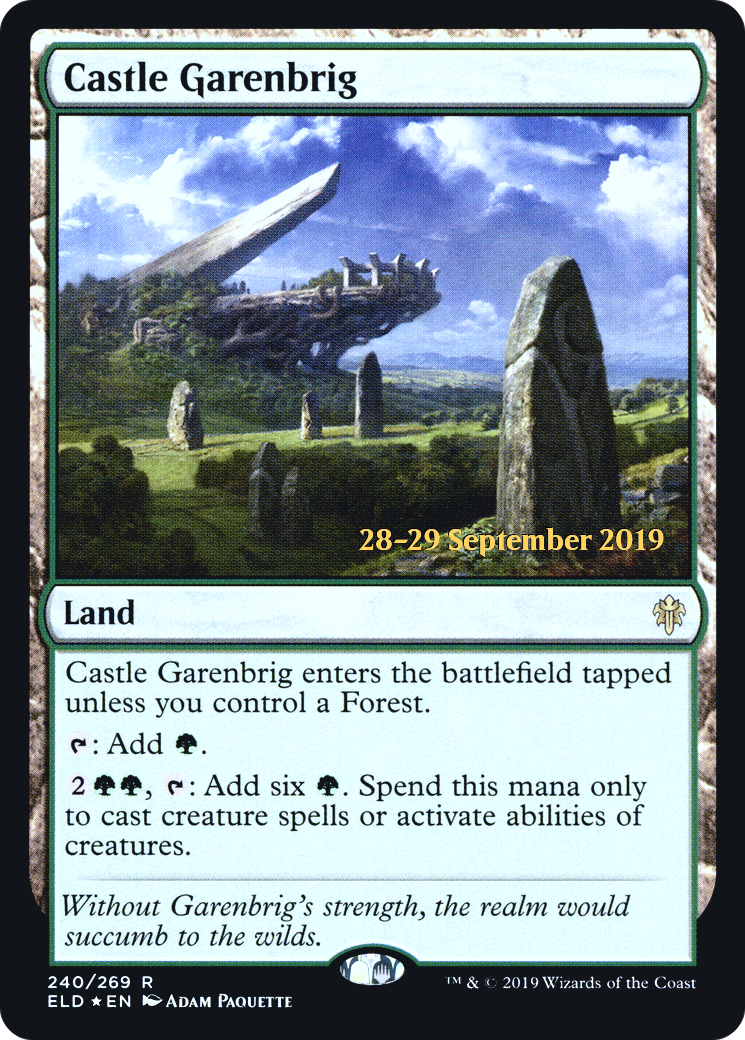 Castle Garenbrig (PRE-240) [Throne of Eldraine Promos] Foil