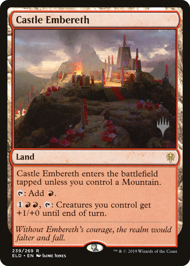 Castle Embereth (PPELD-239) [Promo Pack: Throne of Eldraine Promos] Foil