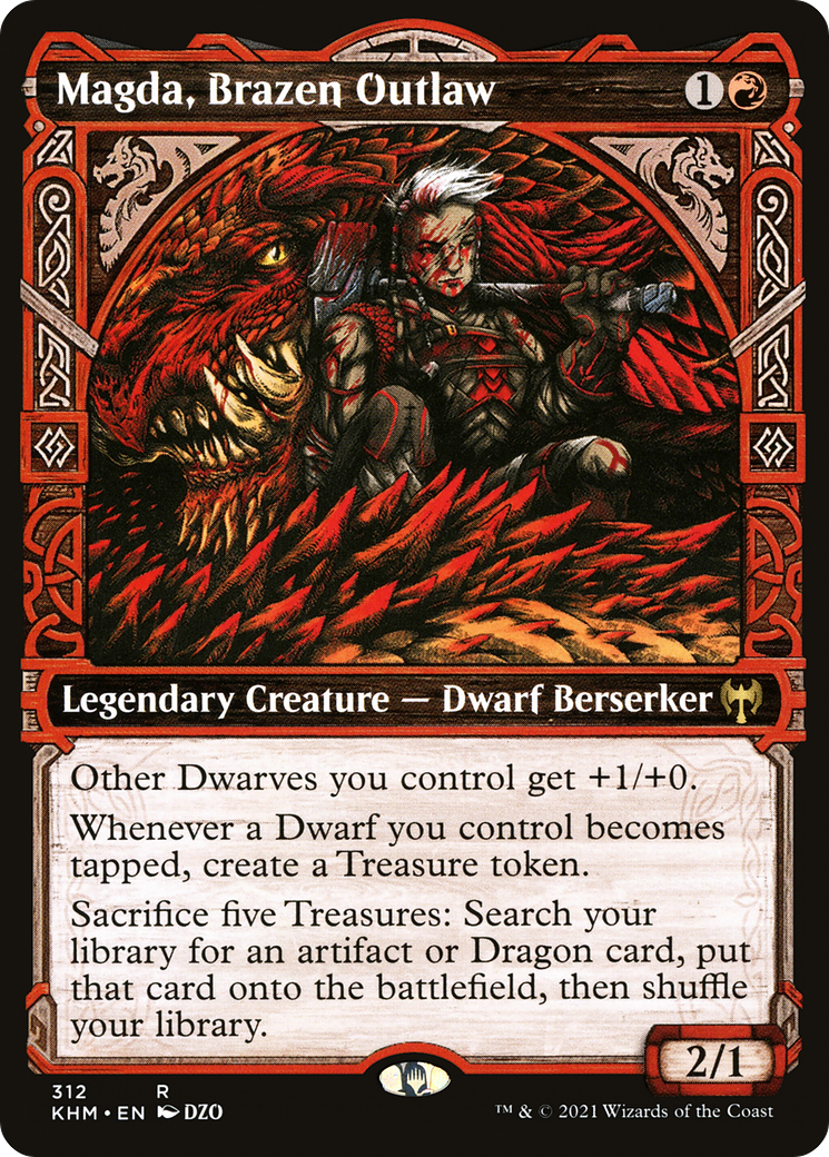 Magda, Brazen Outlaw (Showcase) (KHM-312) [Kaldheim] Foil