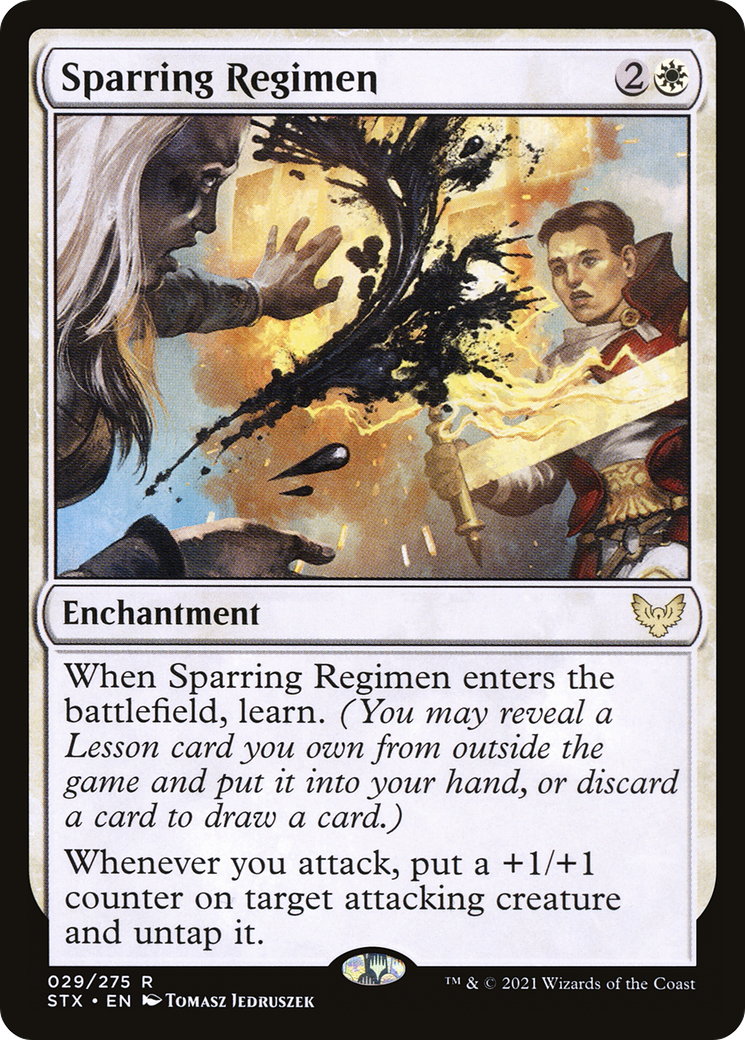 Sparring Regimen - Foil [Strixhaven: School of Mages]