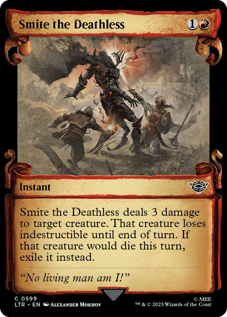 Smite the Deathless (Showcase Scrolls) (LTR-599) [The Lord of the Rings: Tales of Middle-earth] Foil