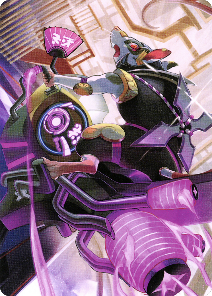 Nashi, Moon Sage's Scion // Nashi, Moon Sage's Scion (ANEO-059) (Borderless) [Neon Dynasty Art Series] Foil
