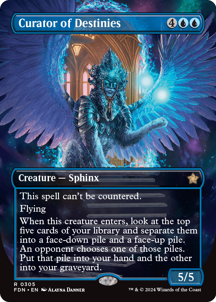 Curator of Destinies (Borderless) (FDN-305) [Foundations] Foil