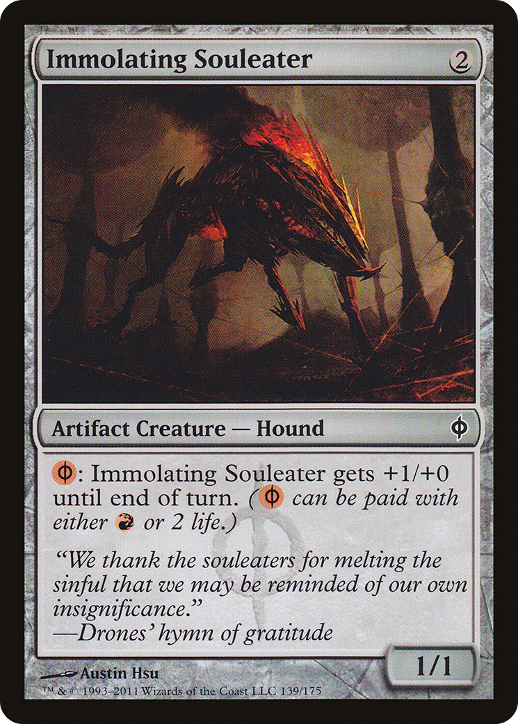 Immolating Souleater (NPH-139) [New Phyrexia] Foil