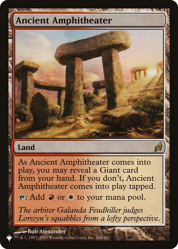 Ancient Amphitheater (LIST-266/301) [The List]