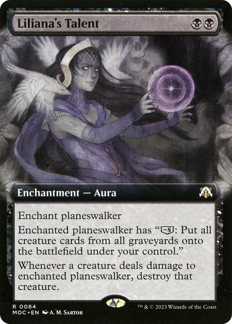 Liliana's Talent (Extended Art) (MOC-084) [March of the Machine Commander]