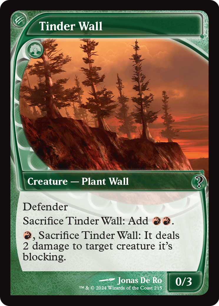 Tinder Wall (Future Sight) (MB2-215) [Mystery Booster 2]