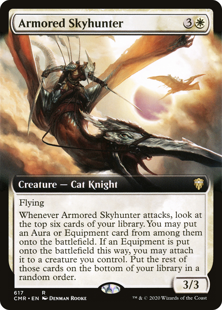 Armored Skyhunter (Extended Art) (CMR-617) [Commander Legends] Foil