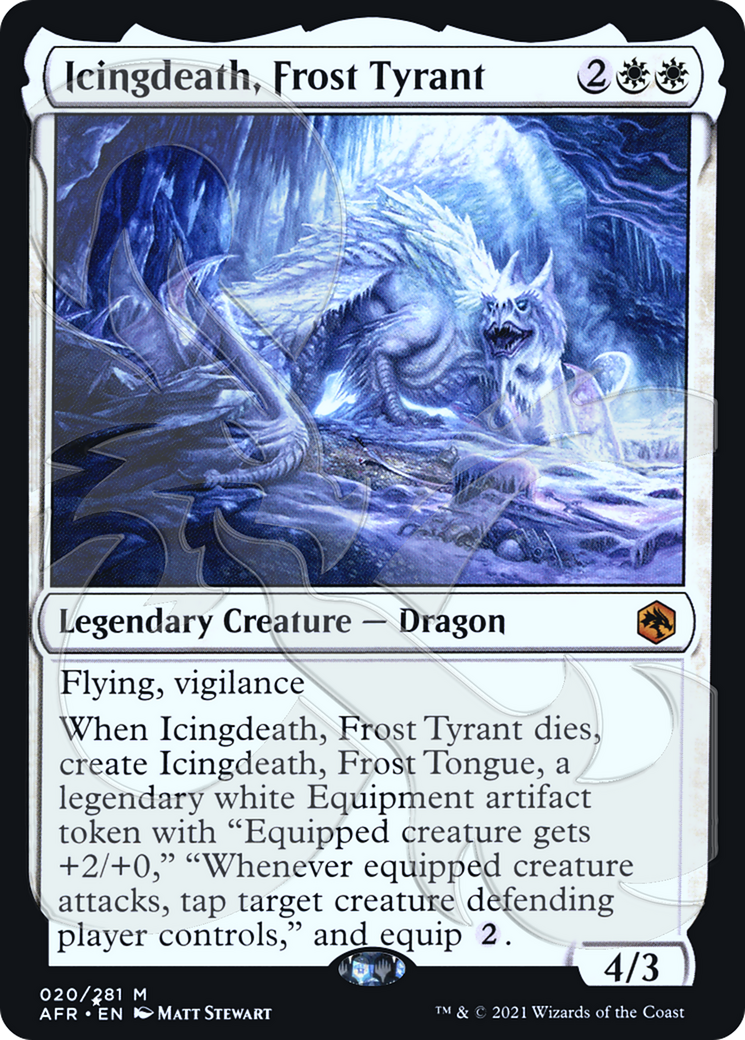 Icingdeath, Frost Tyrant (AFR&-020) [Adventures in the Forgotten Realms Promos] Foil