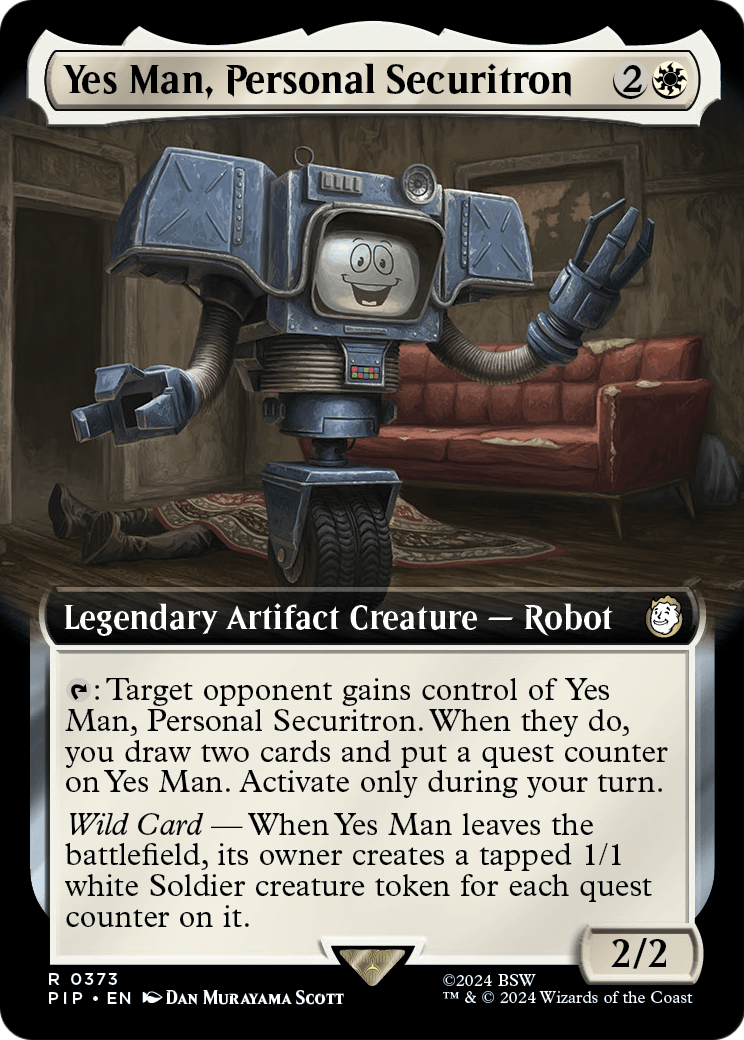Yes Man, Personal Securitron (Extended Art) (PIP-373) [Fallout]