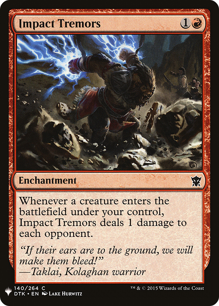 Impact Tremors (LIST-140) [The List]