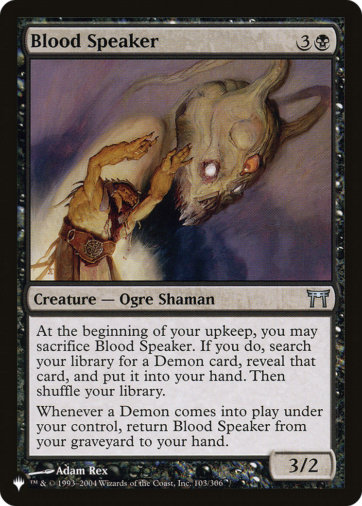 Blood Speaker (LIST-103/306) [The List]