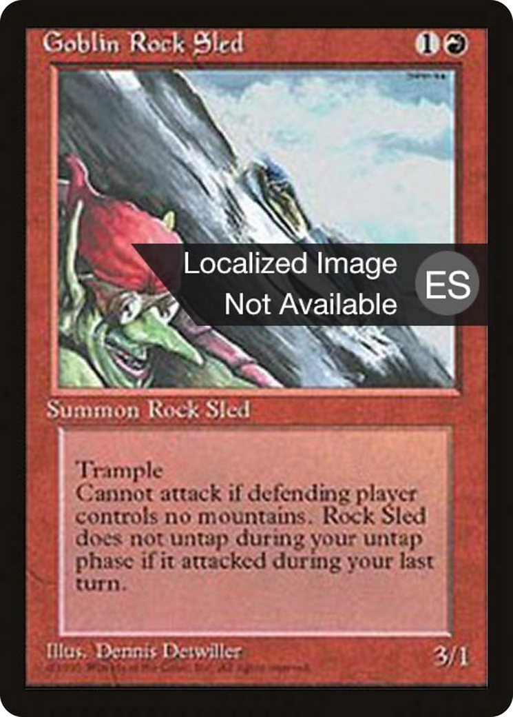 Goblin Rock Sled [Fourth Edition Foreign Black Border]