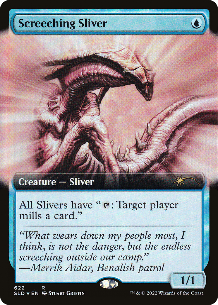 Screeching Sliver (Extended Art) (SLD-622) [Secret Lair Drop] Foil