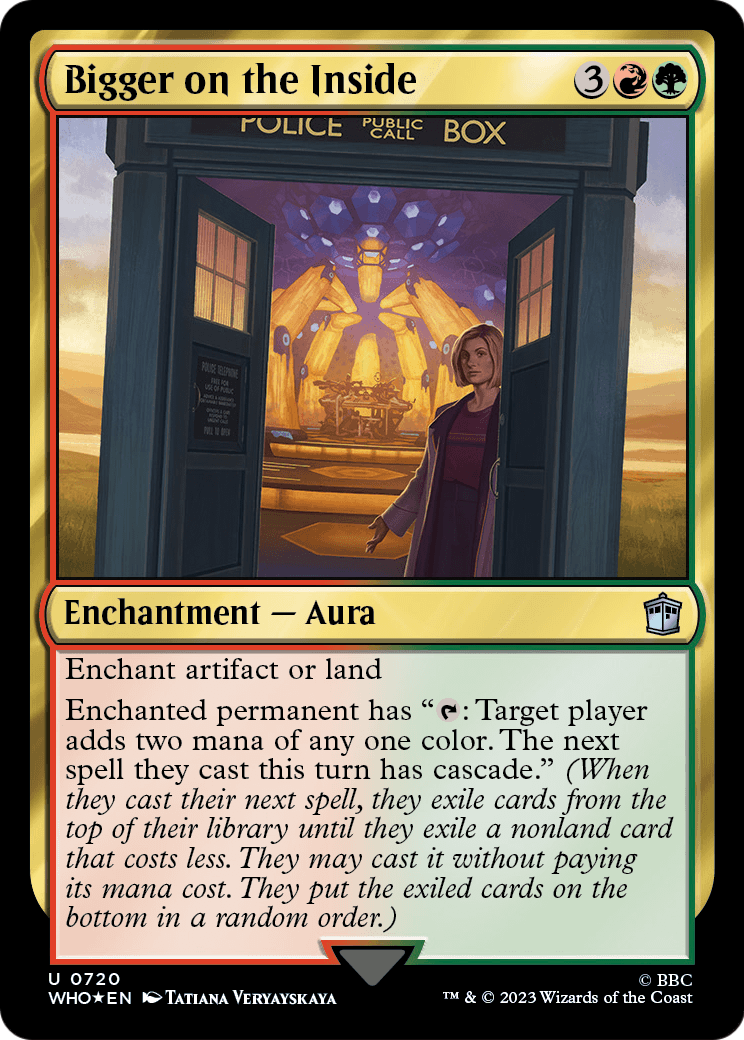 Bigger on the Inside (Surge Foil) (WHO-720) [Doctor Who] Foil