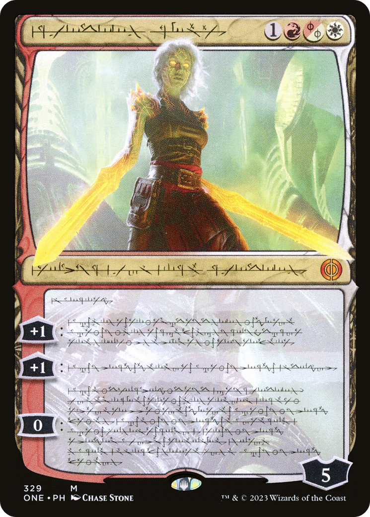 Nahiri, the Unforgiving (Phyrexian) (ONE-329) (Showcase) [Phyrexia: All Will Be One]
