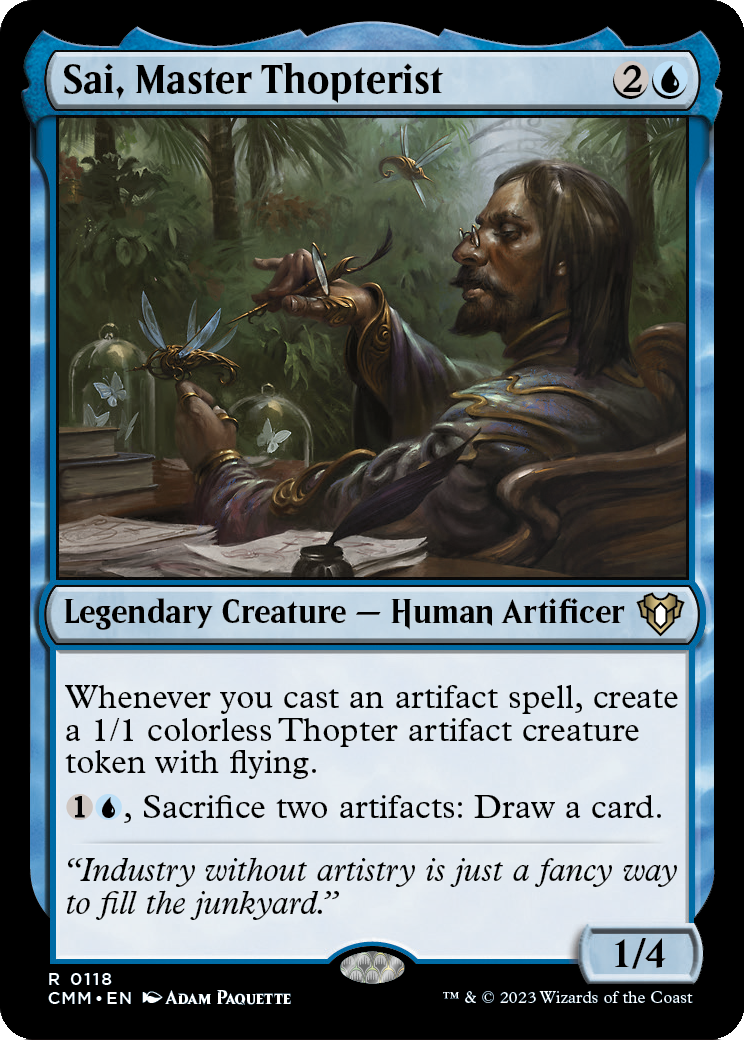 Sai, Master Thopterist (CMM-118) [Commander Masters] Foil