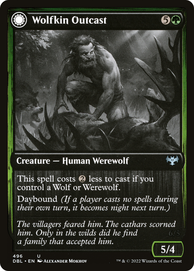 Wolfkin Outcast (DBL-496) [Innistrad: Double Feature]
