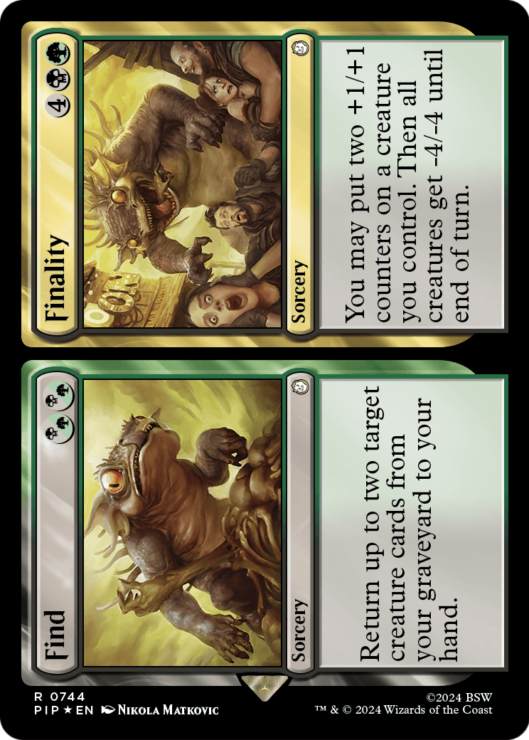 Find // Finality (Surge Foil) (PIP-744) [Fallout] Foil
