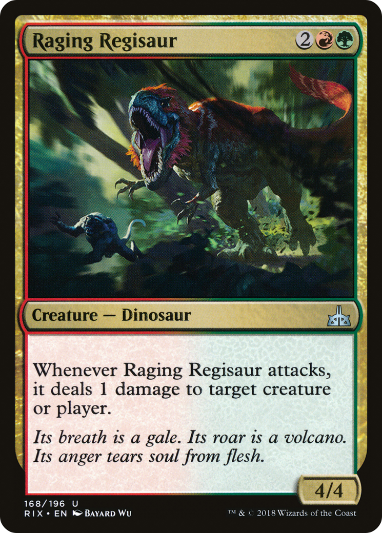 Raging Regisaur (RIX-168) [Rivals of Ixalan]