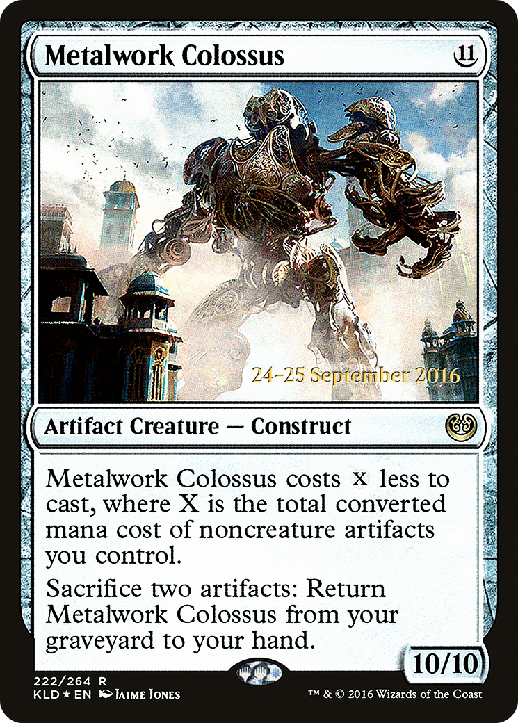 Metalwork Colossus (PRE-222) [Kaladesh Promos] Foil