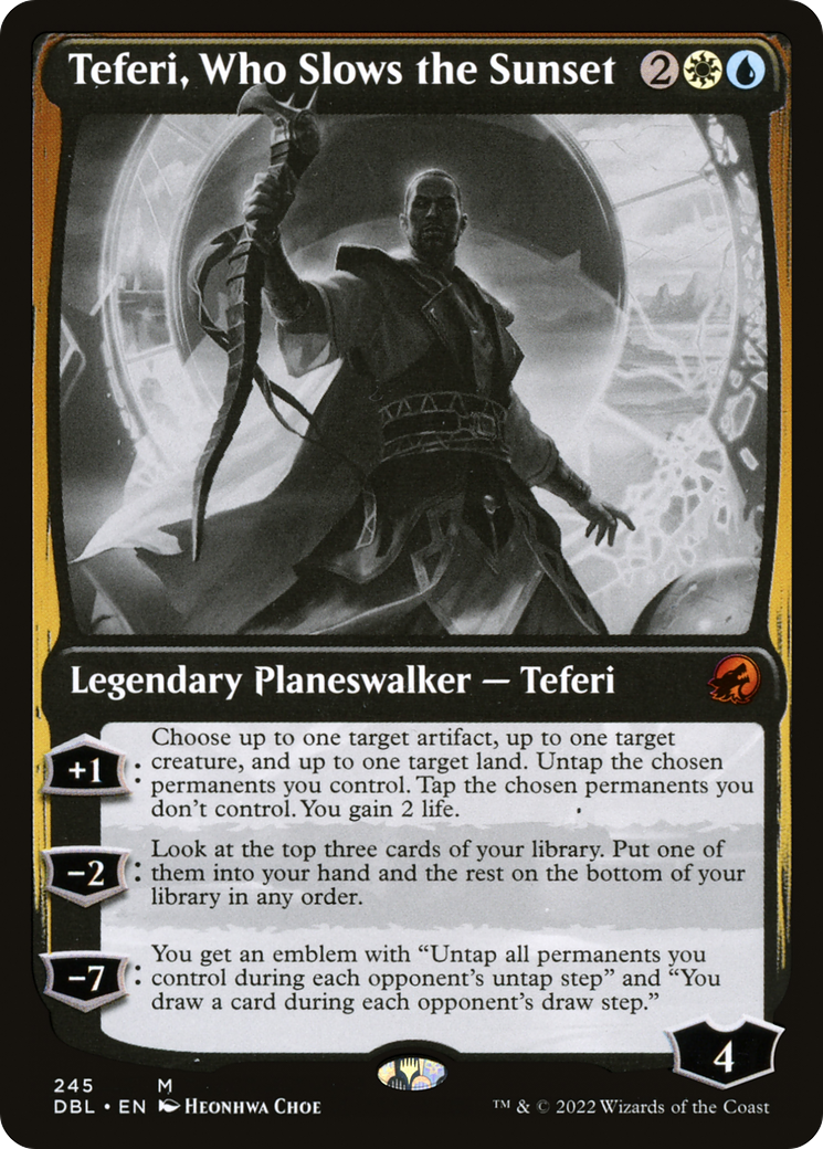 Teferi, Who Slows the Sunset (DBL-245) [Innistrad: Double Feature]