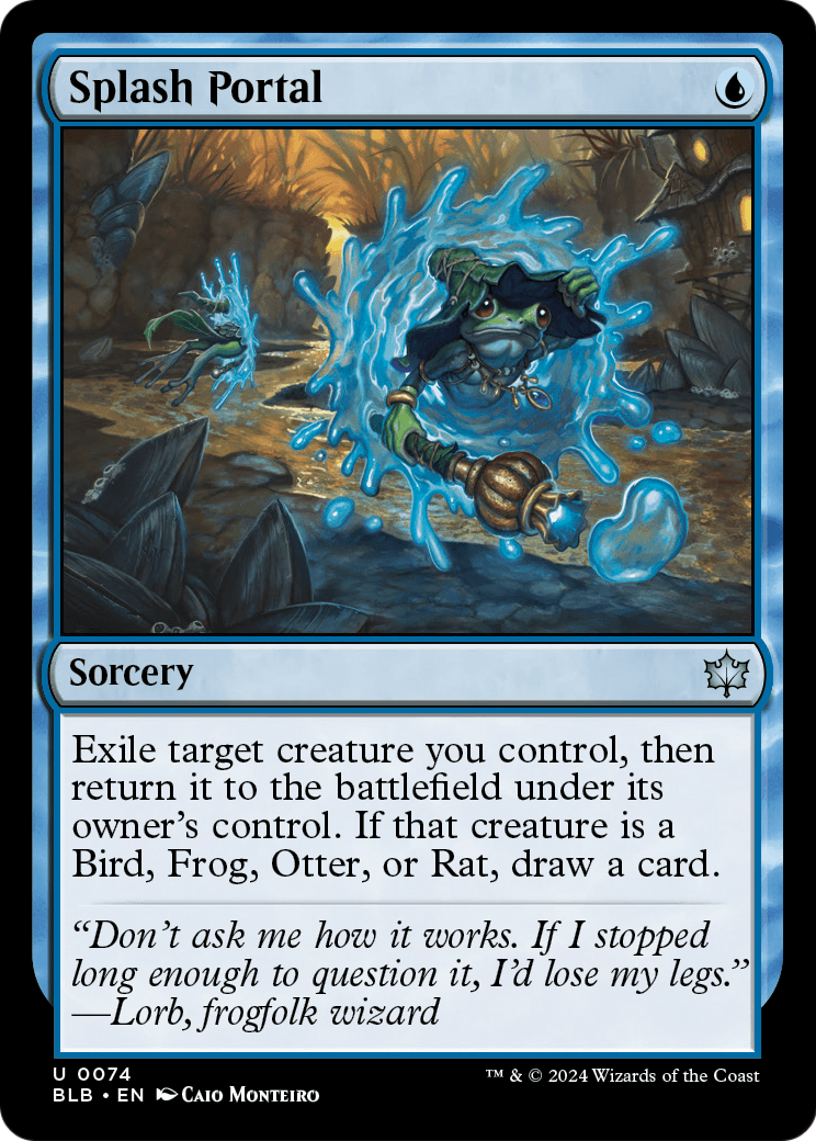 Splash Portal (BLB-074) [Bloomburrow] Foil