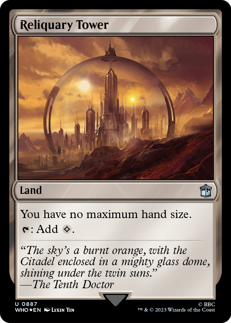 Reliquary Tower (Surge Foil) (WHO-887) [Doctor Who] Foil