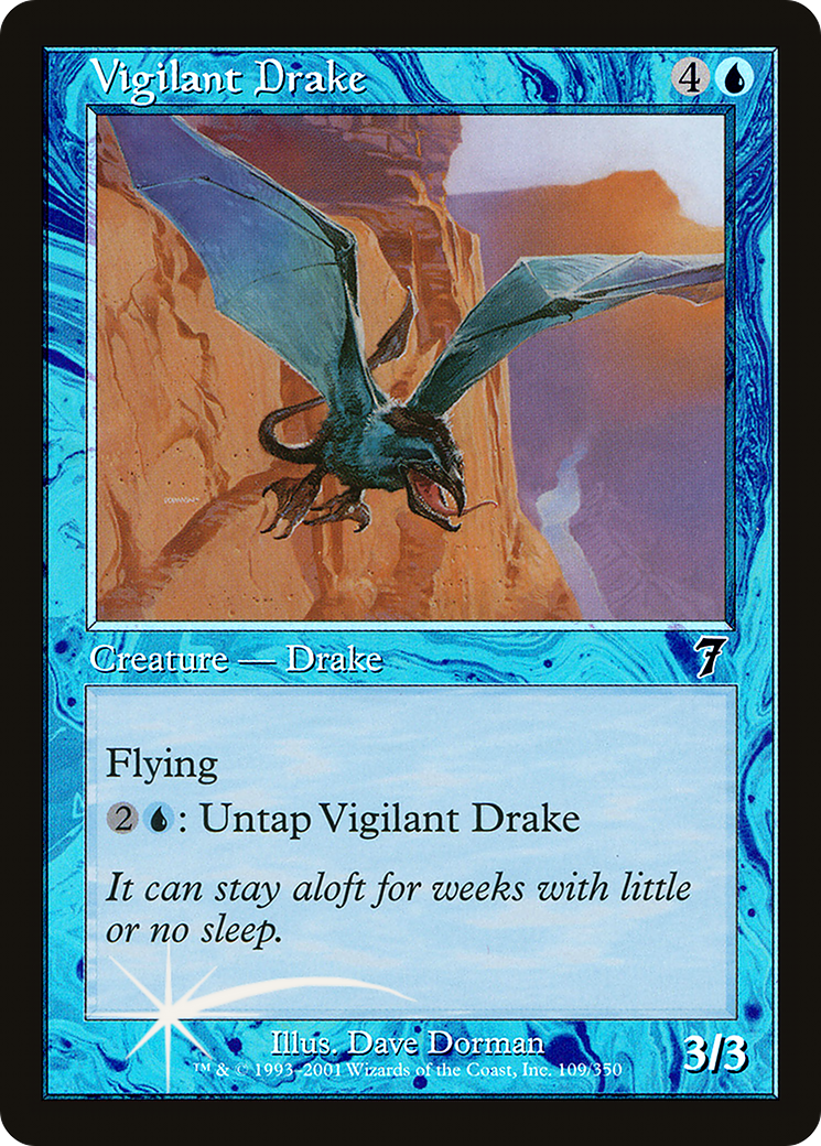 Vigilant Drake (7ED-109) [7th Edition] Foil