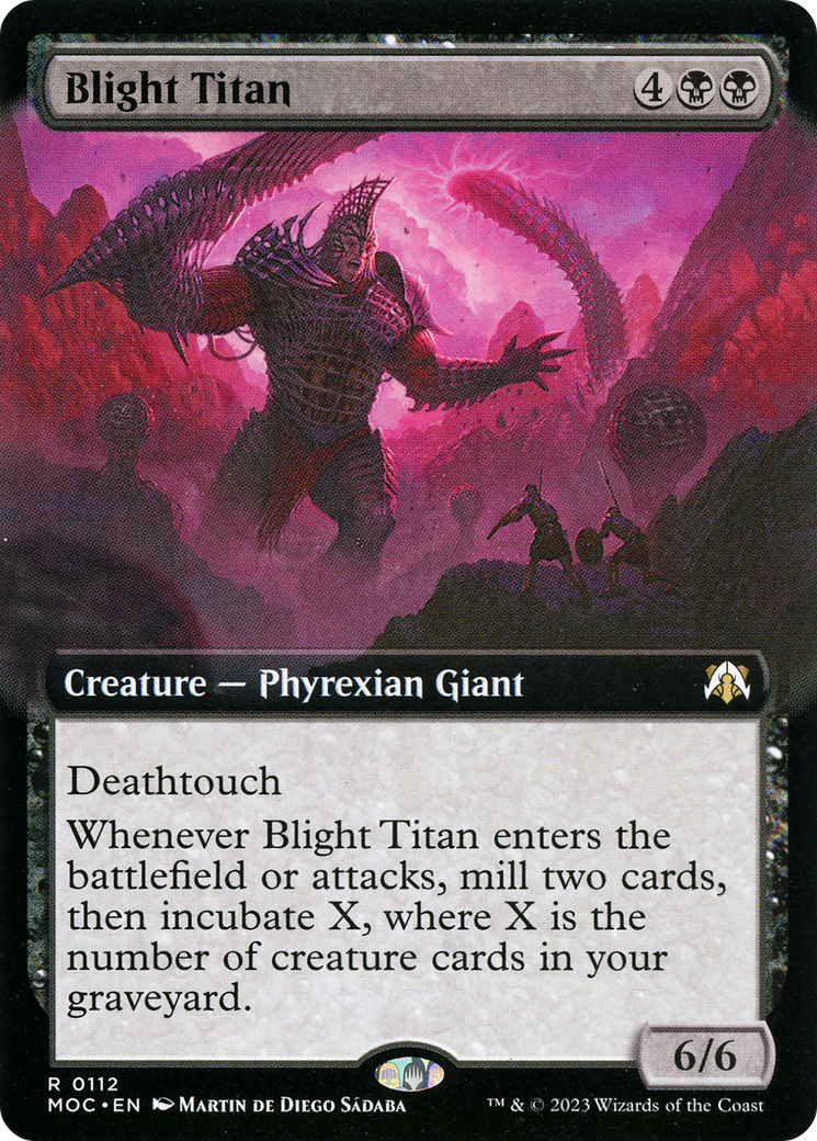 Blight Titan (Extended Art) (MOC-112) [March of the Machine Commander]
