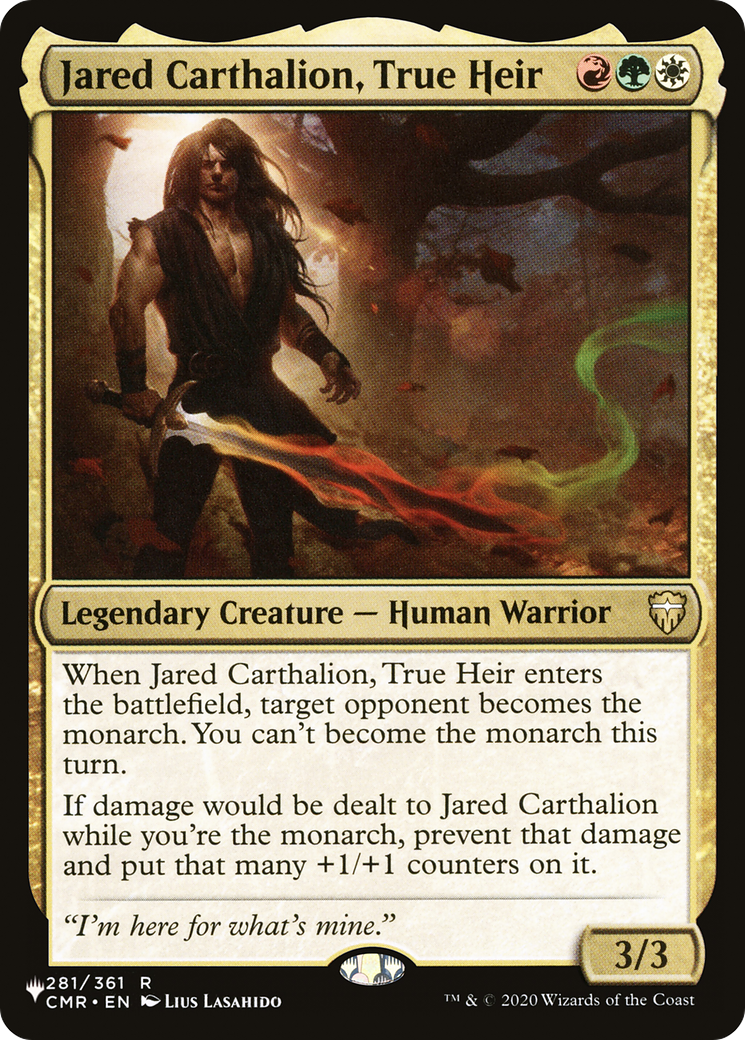 Jared Carthalion, True Heir - The List [The List]