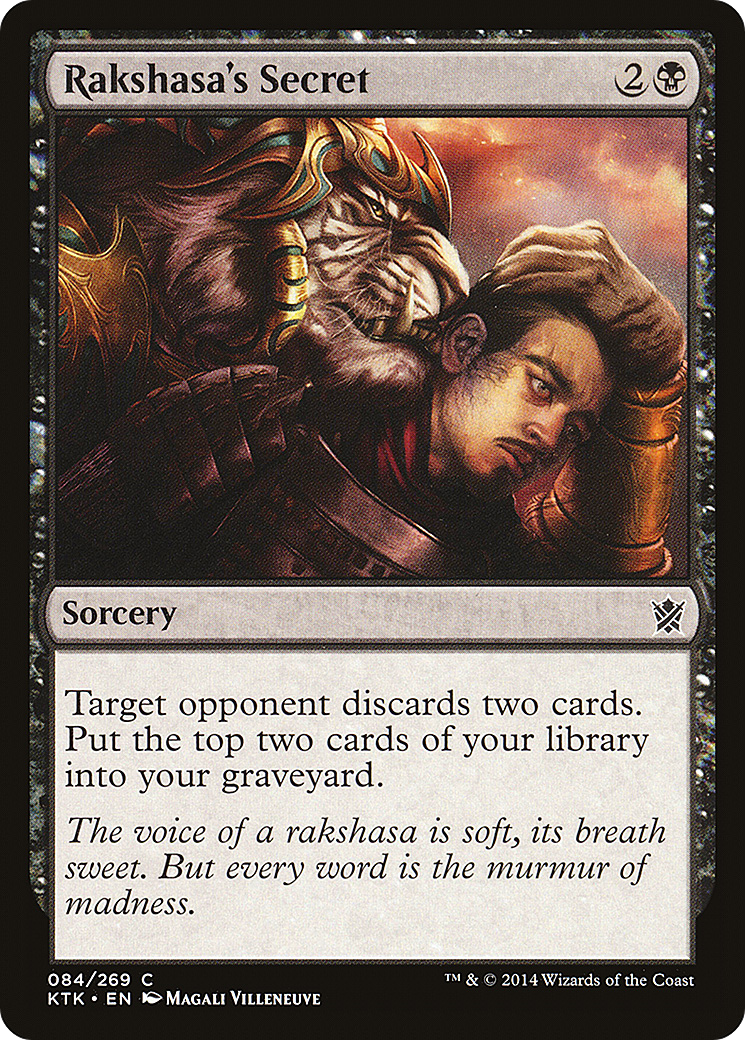 Rakshasa's Secret (KTK-084) [Khans of Tarkir] Foil